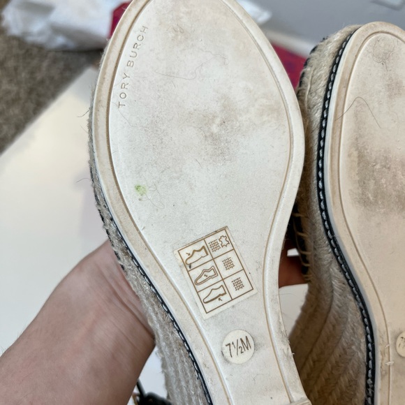 TORY BURCH COLOR-BLOCK ESPADRILLE WEDGE - Picture 7 of 8
